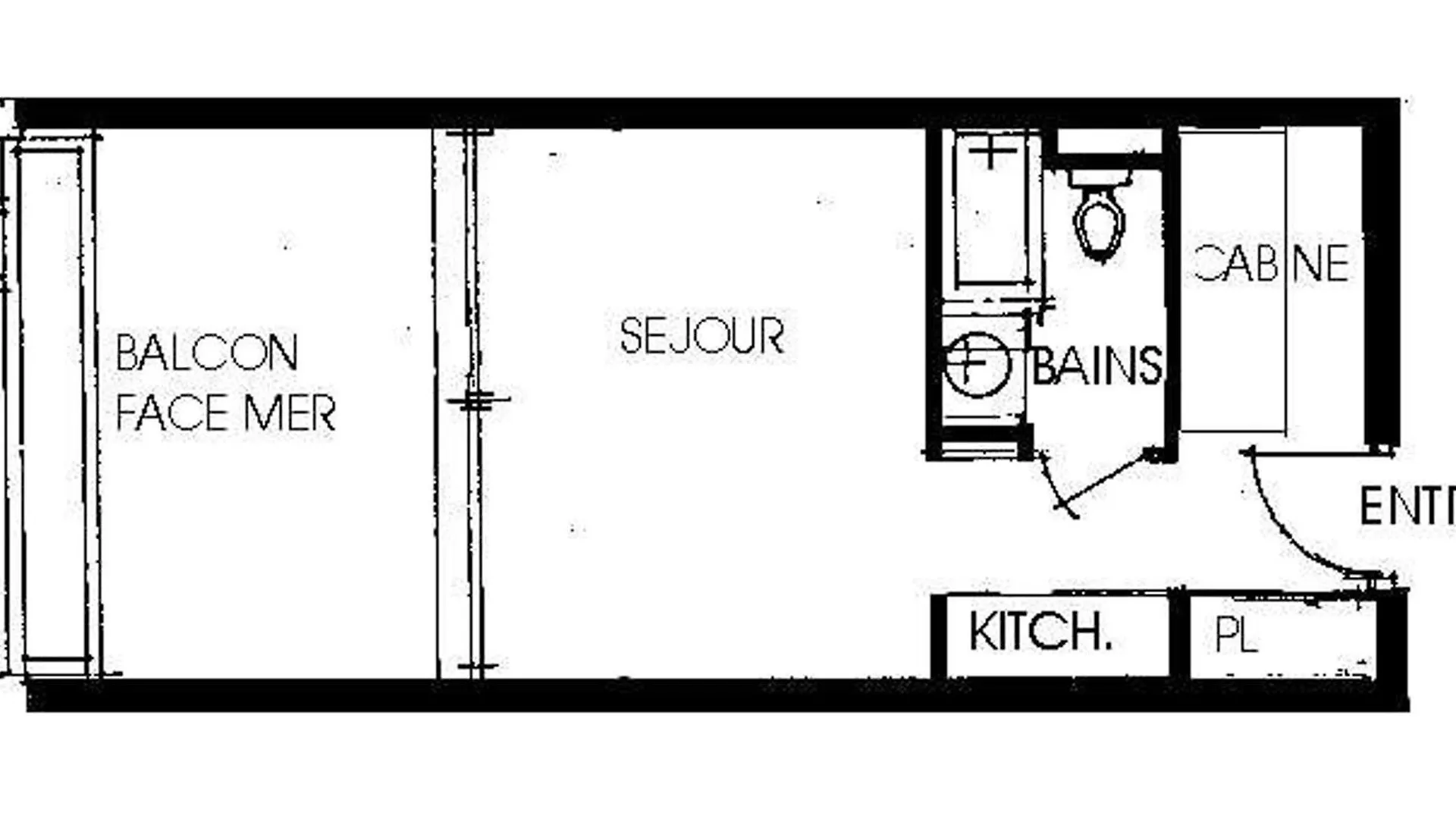 Studio + Cabine 4 Pers Avec Parking Et Wifi Au Lavandou - Fr-1-803-49 Le Lavandou Apartment